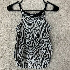 Pretty Garbage Sequin Top Womens Small Going Out Club